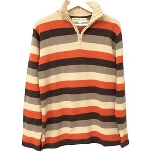 NWOT Organically Grown Kids Striped Cotton Knit Pullover Sweater XL
